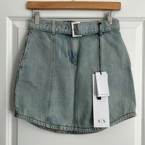 A/X ARMANI EXCHANGE DENIM JEAN SKIRT SIZE 0 MSRP $110.00 NWT